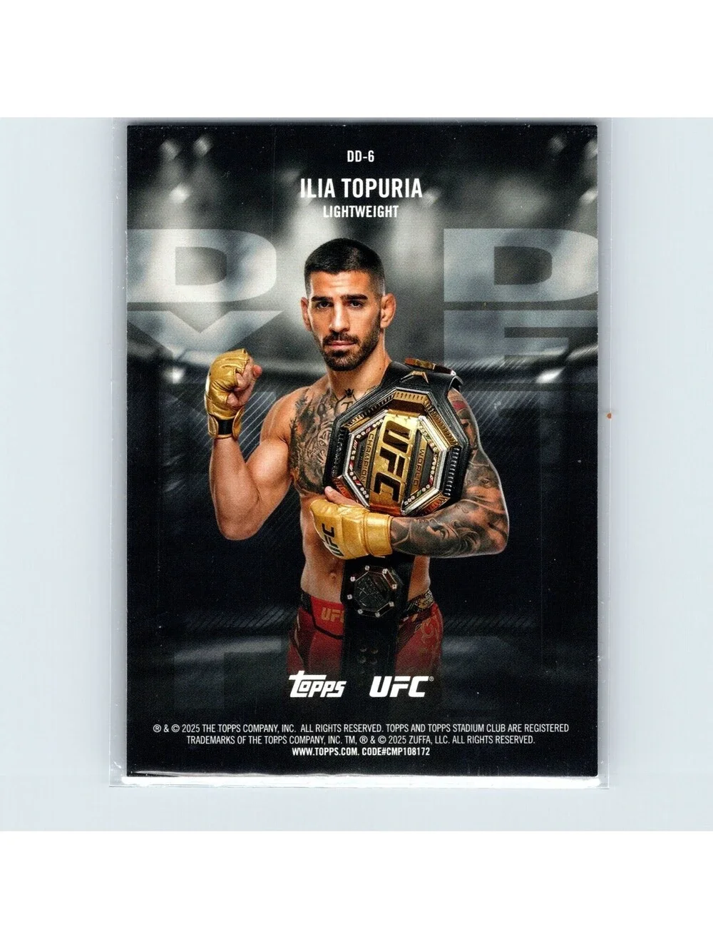 2025 Topps Stadium Club UFC - Ilia Topuria DD-6 - Dynasty & Destiny